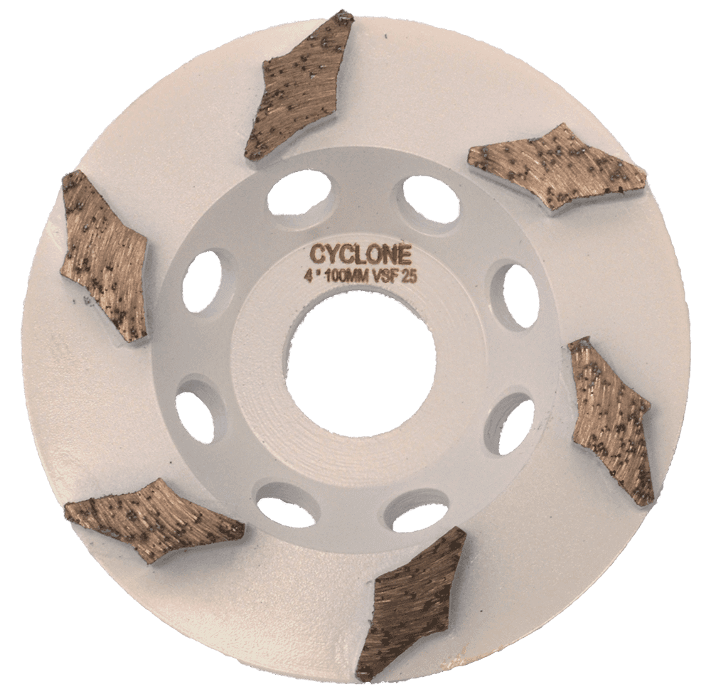 Cyclone Star 6 Segment Cup Wheel 100mm VSF25 product image