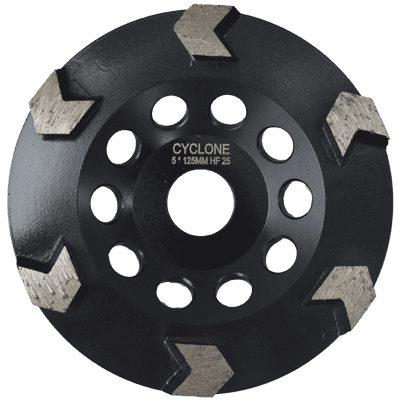 Cyclone Arrow 6 Segment Cup Wheel 125mm HF25 product image