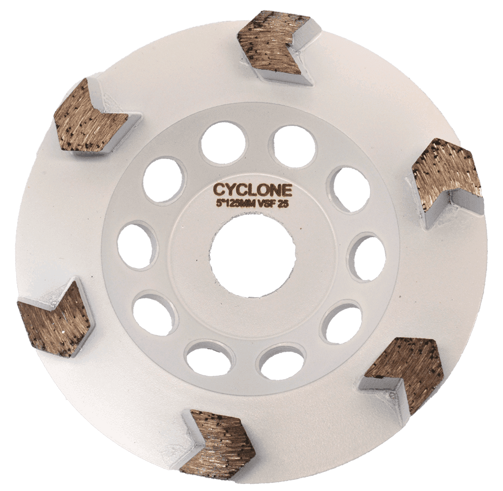 Cyclone Arrow 6 Segment Cup Wheel 125mm VSF25 product image