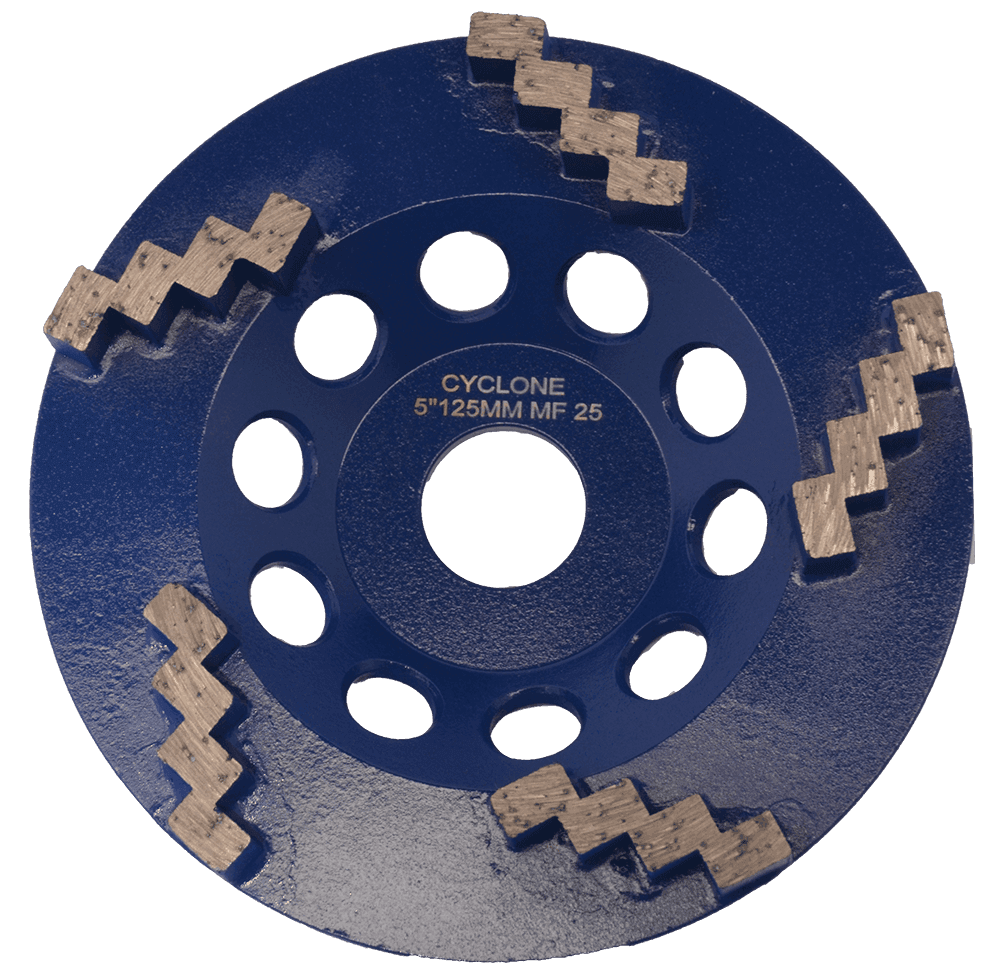 Cyclone Step 5 Segment Cup Wheel 125mm MF25 product image