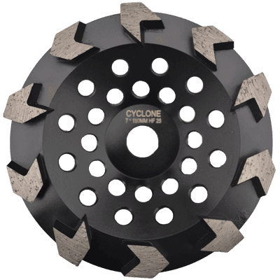 Cyclone Arrow 10 Segment Cup Wheel 180mm HF25 product image