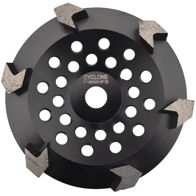 Cyclone Arrow 6 Segment Cup Wheel 180mm HF25 product image