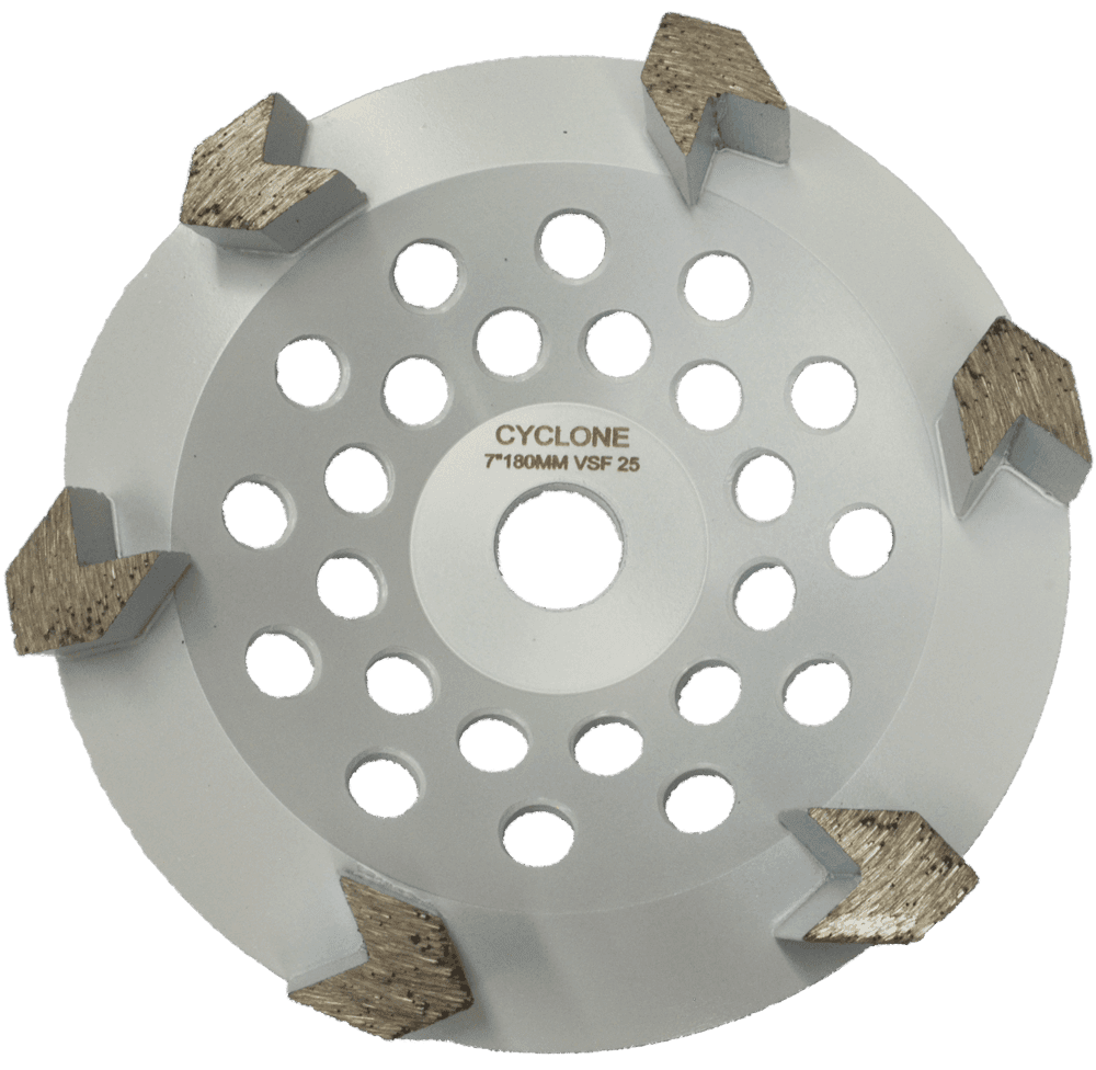 Cyclone Arrow 6 Segment Cup Wheel 180mm VSF25 product image