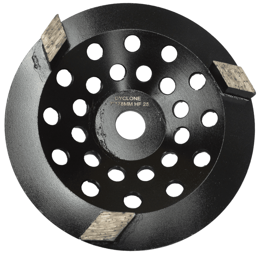 Cyclone Diamond 3 Segment Cup Wheel 180mm HF25 product image