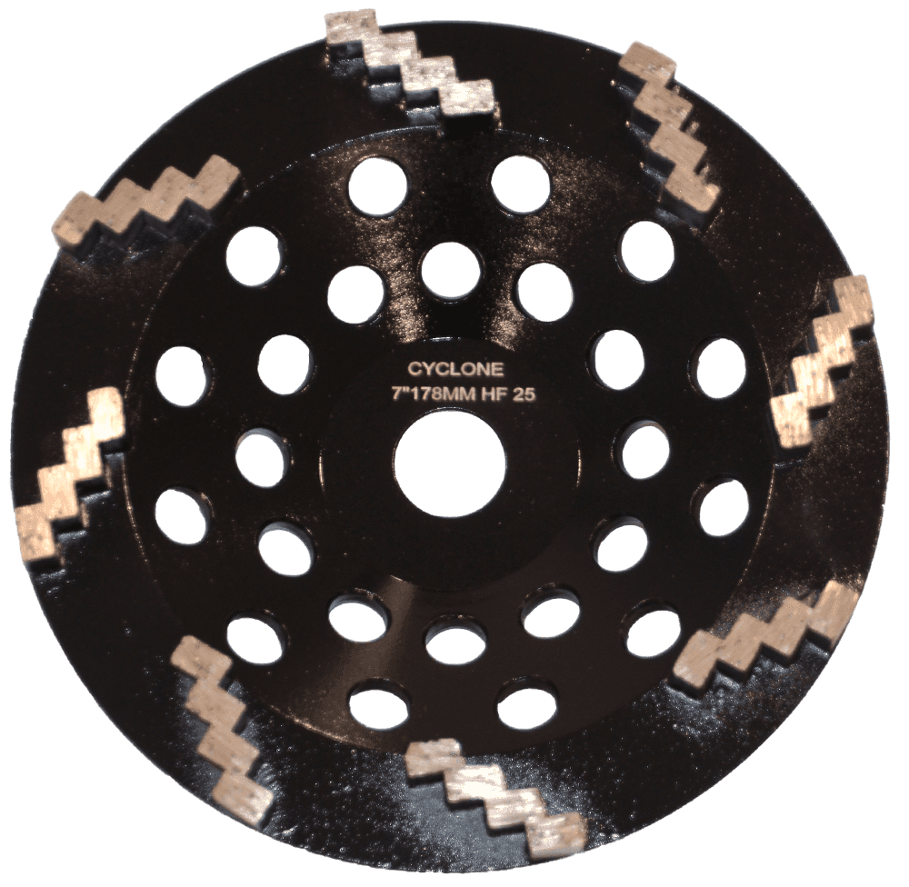 Cyclone Step 8 Segment Cup Wheel 180mm HF25 product image