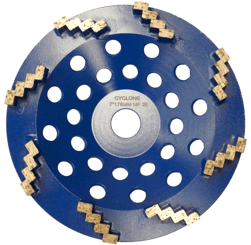 Cyclone Step 8 Segment Cup Wheel 180mm MF25 product image