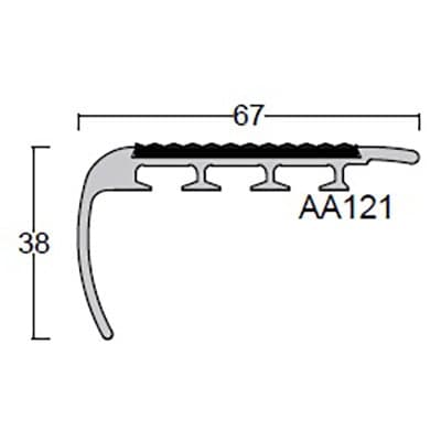 Tredsafe Bullnose Single Stair Nosing product image